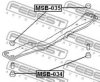 MITSUBISHI MR198876 Mounting, axle beam